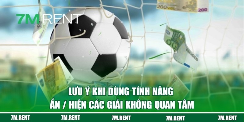 Lưu ý khi dùng tính năng ẩn/hiện